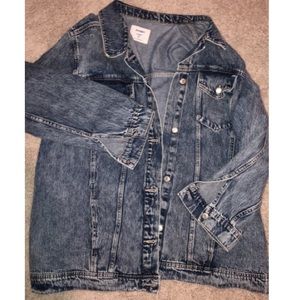 Plus size oversized Jean jacket